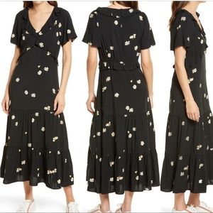 Madewell Ruffled Tiered Maxi Dress in Lazy Daisies, Size 10 NWT